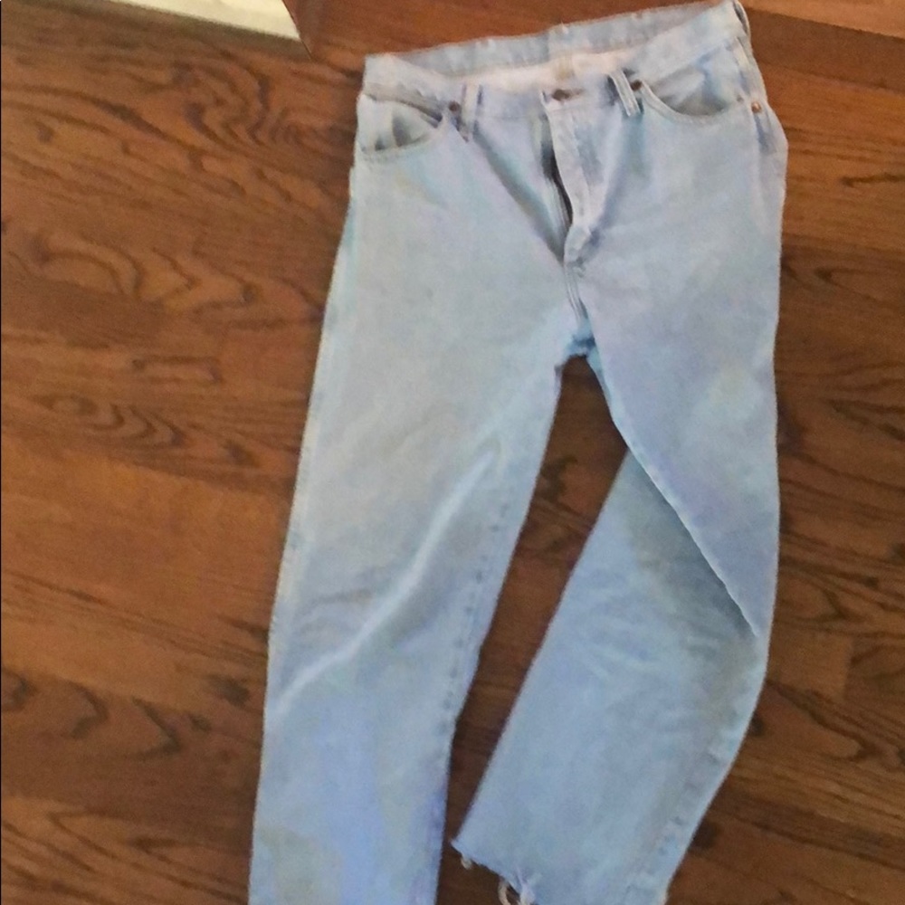 Vtg wrangler light wash jeans 32x34
